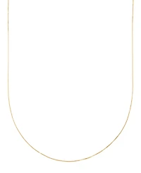 Macy's Solid Box Chain Necklace in 14K Yellow Gold