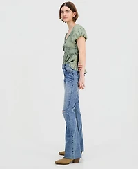 Madden Girl Juniors' Ripped Bootcut Jeans