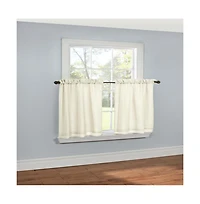 Thermavoile Rhapsody Lined Light Filtering Thermal Barrier Curtains Rod Pocket Curtain Tiers Pair