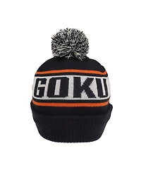 Dragon Ball Z Men's Goku Kanji Blue Cuff Beanie