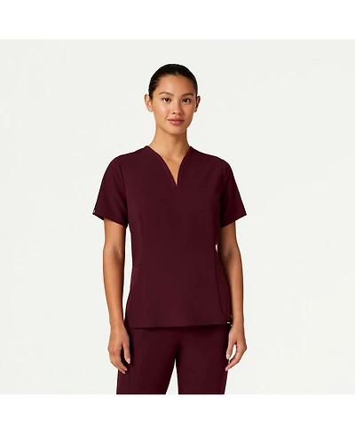 Jaanuu Women's Calix 2-Pocket Tailored V-Neck Scrub Top