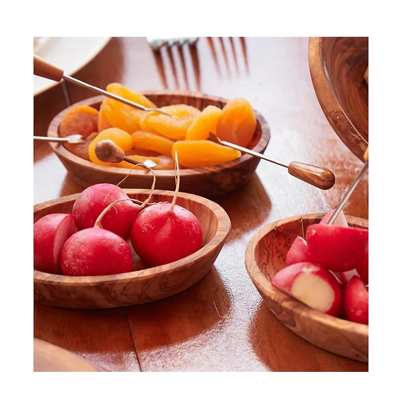 Verve Culture Set of 4 Olivewood Aperitivo Bowls