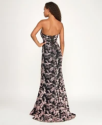 Emerald Sundae Juniors' Strapless Corset Gown