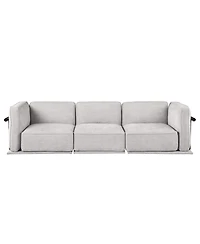 Streamdale Furniture Streamdale Modular fabric sofa set with ottomans