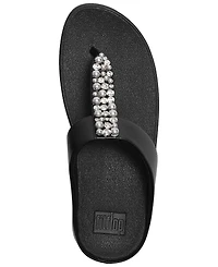 FitFlop Women's Fino Imitation Pearls and Crystal Toe-Post Slip-On Sandals