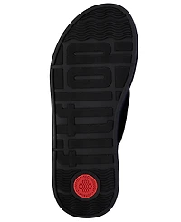 FitFlop Women's F-Mode Toe-Post Denim and Hotfix Slip-On Sandals