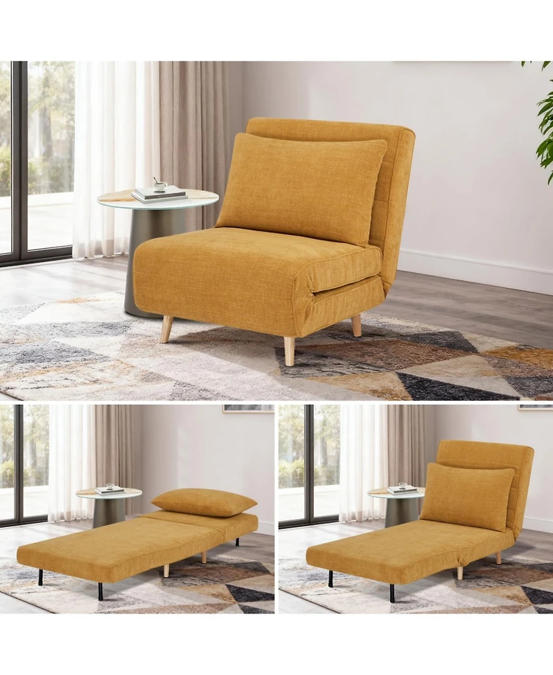 Streamdale Furniture Max Sofa Bed - 3 in 1 Upholstered Chair Bed-Convertible Sleeper Sofa Chair