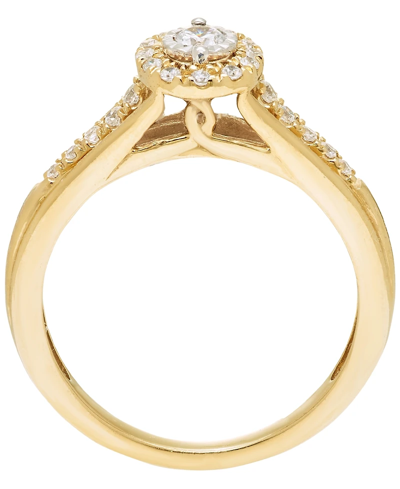 Macy's Diamond Bridal Ring (1/4 ct. t.w.) in 10k Yellow Gold