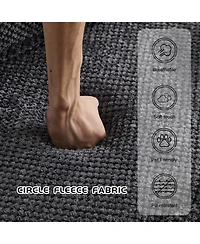 Streamdale Furniture Compression Sofa, Convertible Floor Sofa Bed, Modern Oversized Loveseat, Dark Grey