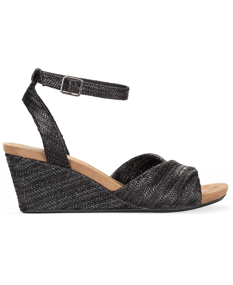 Style & Co Women's Milliee Round Toe Wedge Sandals, Macy's Exclusive