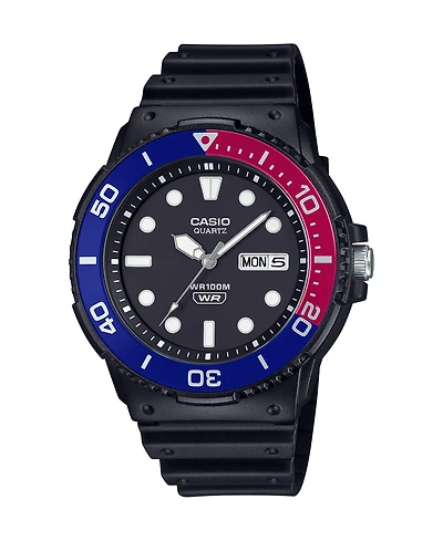 Casio Men's Analog Black Resin Watch 44.6mm