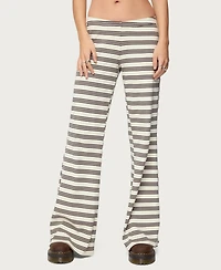 Edikted Women's Avalie Striped Ribbed Pants