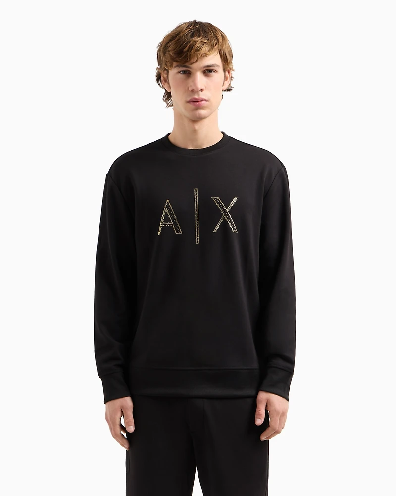 A|X Armani Exchange Men's Stud Logo Sweatshirt
