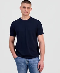 Guess Men's Blake Textured Crew Short-Sleeve Knit T-Shirt