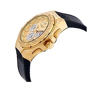 Technomarine Men's Tm-117004 Cruise Quartz Chronograph Gold, Silver Dial Watch