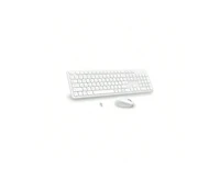 risokeys Wireless Keyboard & Mouse Combo – Full-Size, Silent, 2.4GHz, 2-in-1 Receiver, Compatible with Laptops – White
