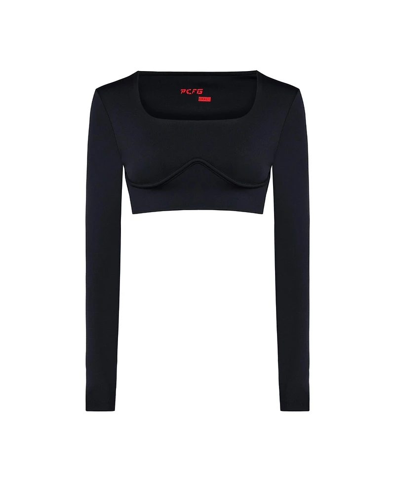 Pcfg Women's Free Heaven Long-Sleeve Crop Top