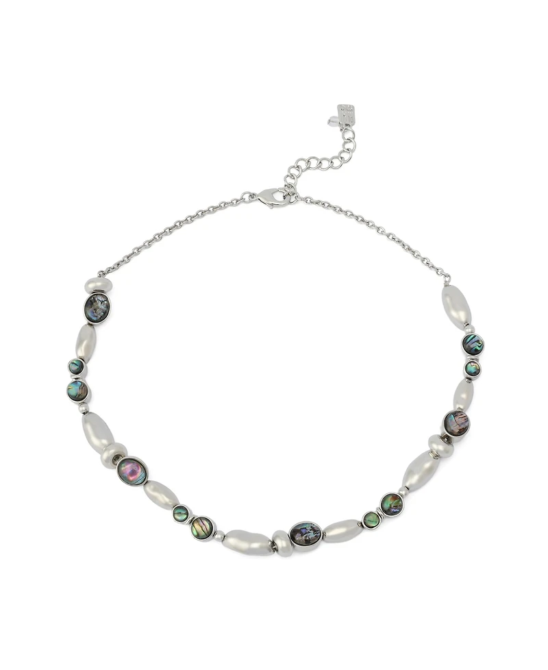 Robert Lee Morris Soho Abalone Beaded Collar Necklace