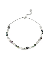 Robert Lee Morris Soho Abalone Beaded Collar Necklace