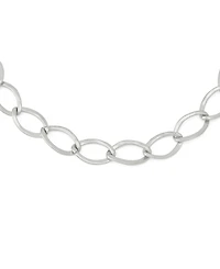 Robert Lee Morris Soho Silver Link Collar Necklace