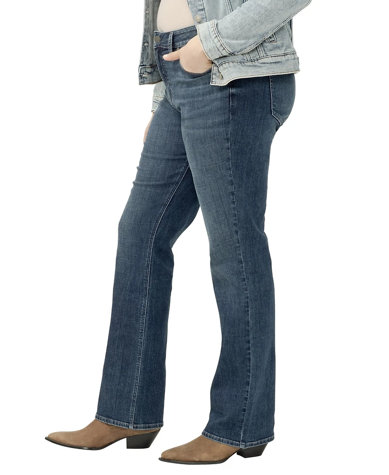 Silver Jeans Co. Plus Suki Mid Rise Curvy Fit Slim Bootcut