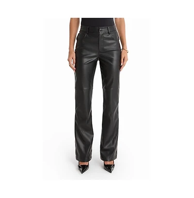 The Noli Shop Womens Jackie Leather Pant