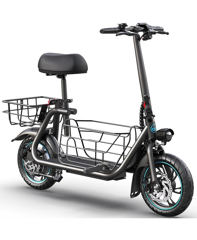 FormnestCastle Electric Scooter for Adults, Foldable Scooter with 550W Motor 18.6 Mph 20 Mile Distance
