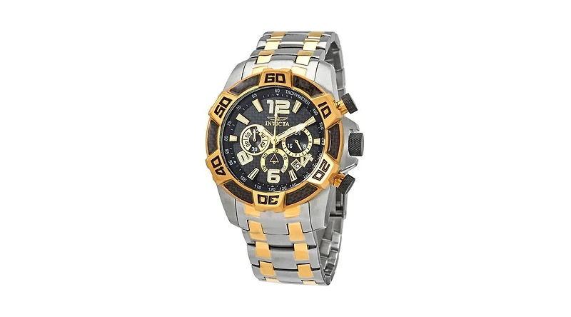 Invicta Men's 25856 Pro Diver Quartz Chronograph Black Dial Watch