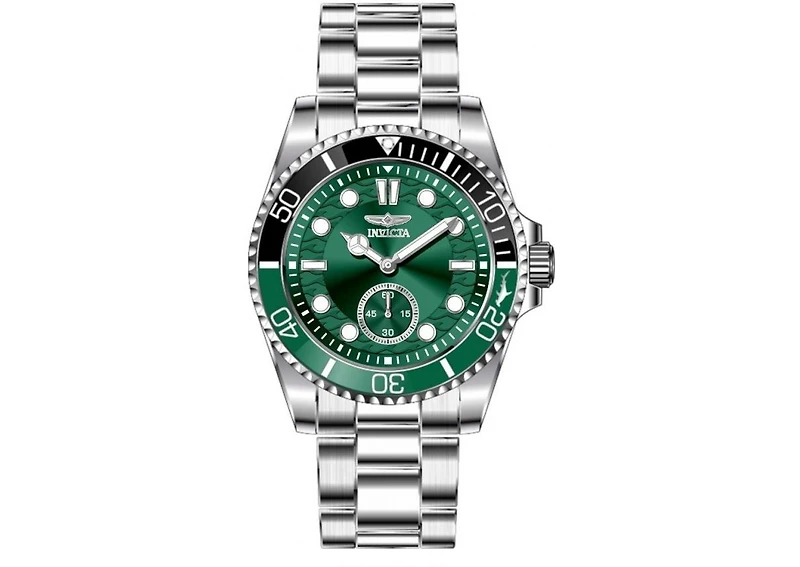 Invicta Men's 49433 Pro Diver Quartz VD78 Green Dial Watch
