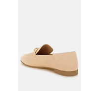 London Rag Womens Noltas Horsebit Embellished Flat Loafers