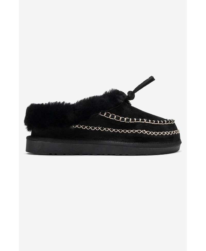 Noriel Leather Moccasin Slippers (Women)
