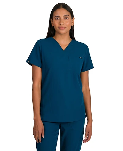 Medgear Camilla Women's Slim Scrubs Top with One Pocket