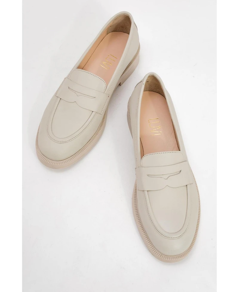 Bree Platform Penny Leather Loafer (Women)