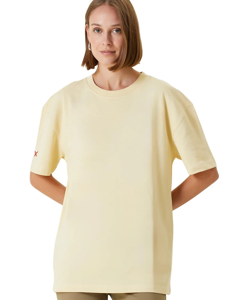 Pcfg Women's Cotton Destroyed Logo T-Shirt