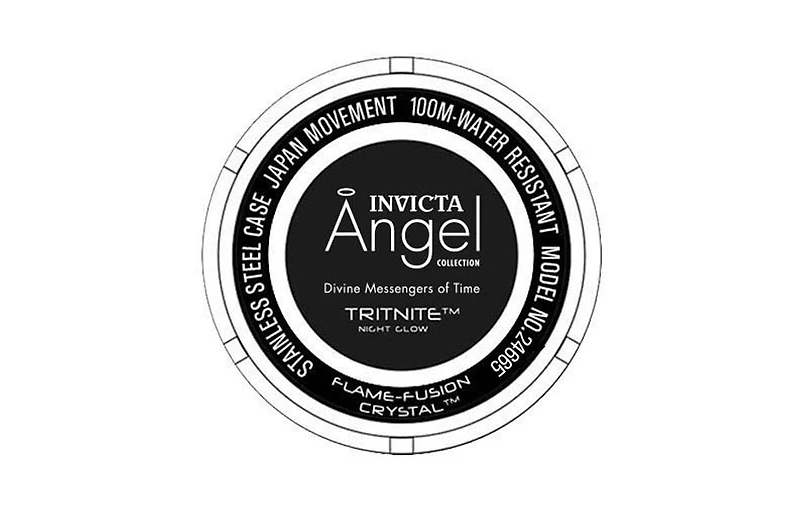 Invicta Women's 24665 Angel Quartz 3 Hand Light Blue Dial Watch