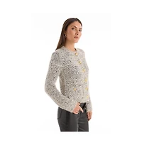 The Noli Shop Women's Joana Knit Cardigan - Grey