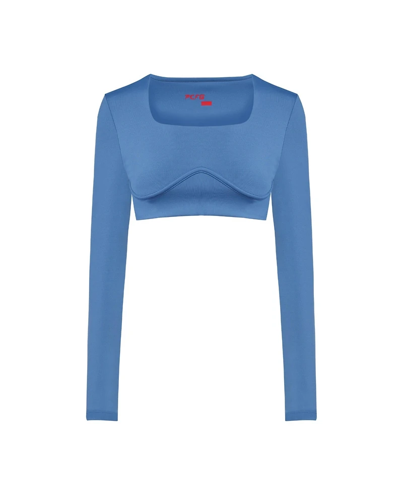Pcfg Women's Free Heaven Long-Sleeve Crop Top