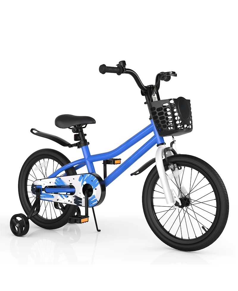 Sugift 18 Feet Kids Bike with Removable Training Wheels