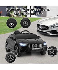 Sugift 12V Kids Ride on Car Mercedes-Benz Amg Cla 45 with Remote