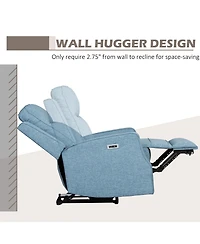 Homcom Electric Power Recliner Armchair with Usb Port, Sofa Recliner,