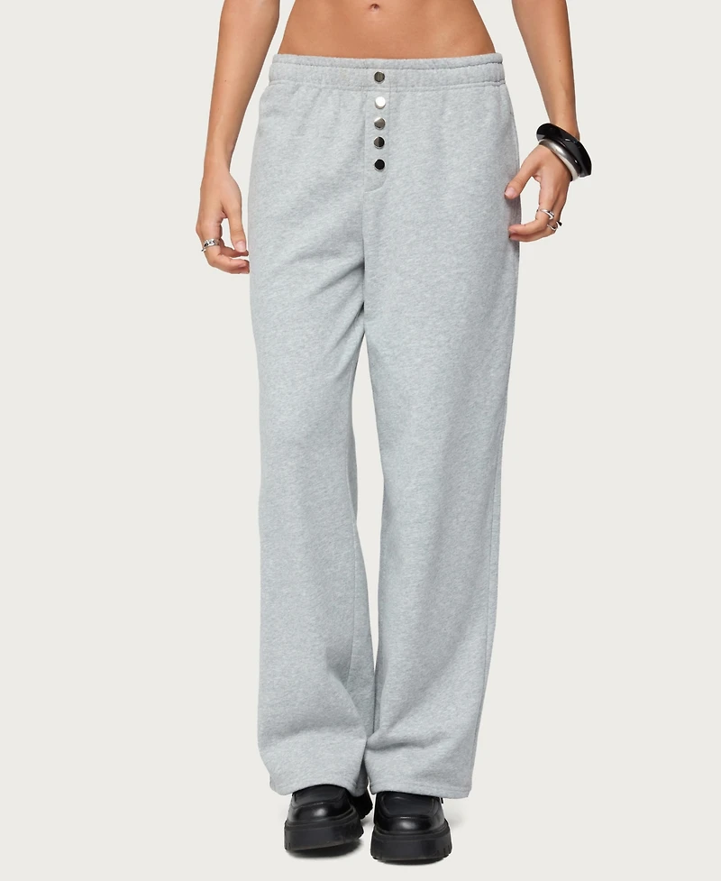 Edikted Women's Lorelle Wide Leg Sweatpants