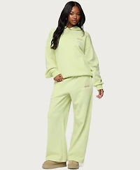 Edikted Women's Matcha Lover Straight Leg Sweatpants