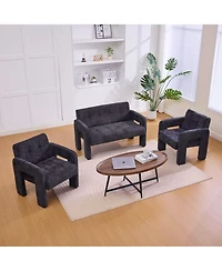 Streamdale Furniture Nordic Modern Double Armchair Sofa for Living Room & Bedroom
