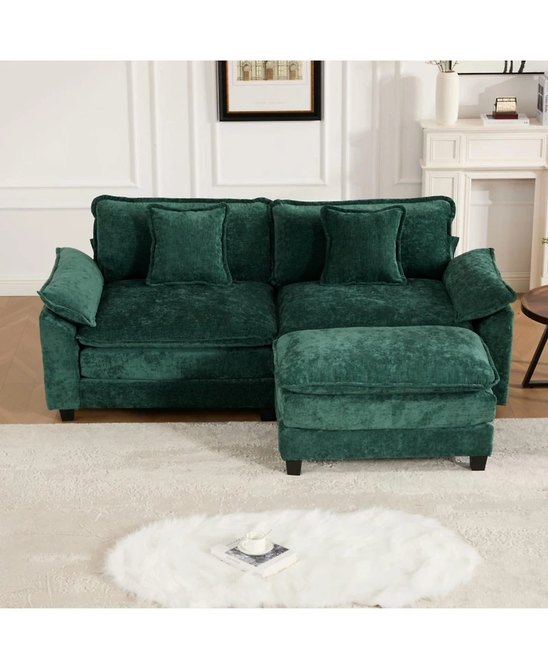 Streamdale Furniture Cloud Couch: Ultimate Comfort Chenille Sofa with Ergonomic Support