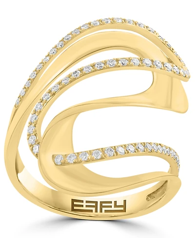 Effy Collection Diamond Ring (1/3 ct. t.w.) in 14k Yellow Gold