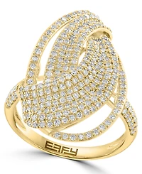 Effy Collection Diamond (7/8 ct. t.w.) Ring in 14k Yellow Gold