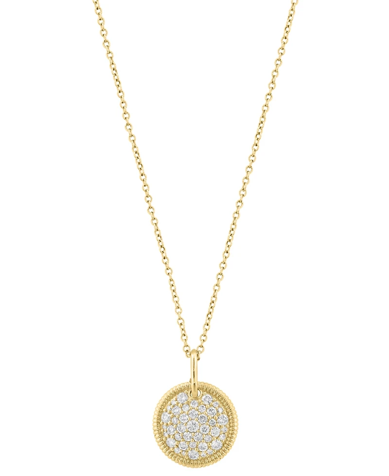 Effy Collection Diamond Pendant Necklace (1/2 ct. t.w.) in 14k Yellow Gold