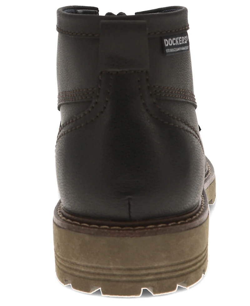 Dockers Men's Weston Lightweight Lugged Lace-Up Moc Toe Boots