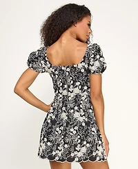 Seni & Cade Juniors' Square Neck Mini Dress