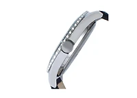 Peugeot Men's 42mm Sport Bezel Watch with Blue Dial and Canvas Strap